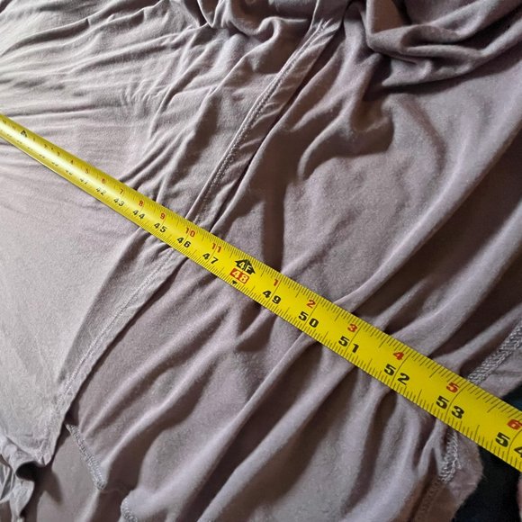 WEST KEI Flutter Sleeve High/Low Wrap Dress in Mauve - Picture 7 of 7